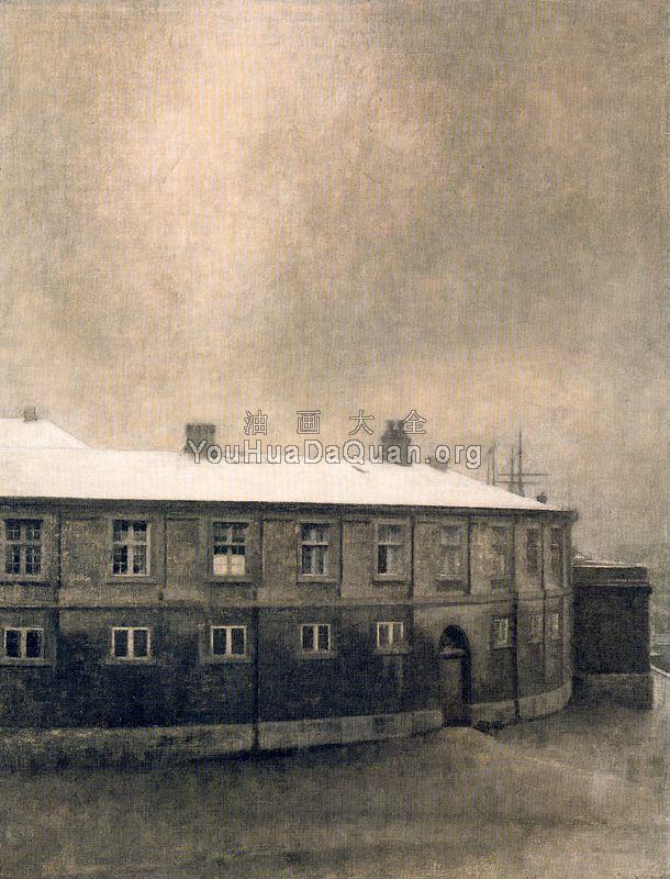 Vue de l-Ancien Chateau de Christiansborg - 威尔汉姆·哈莫修依